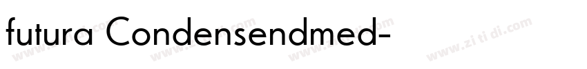 futura Condensendmed字体转换